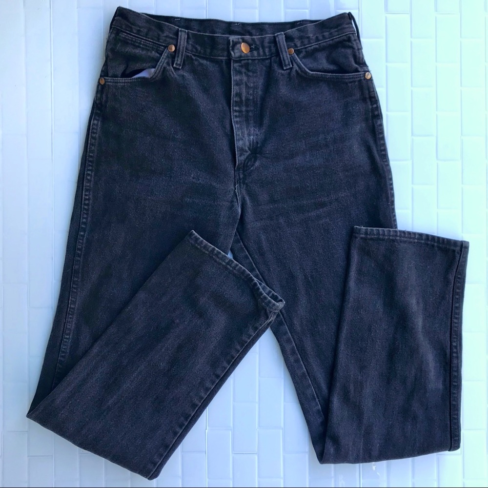 VINTAGE wrangler jeans black 32” waist